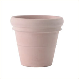 リムポット陶器製　テラコッタ　対応サイズ：M、L