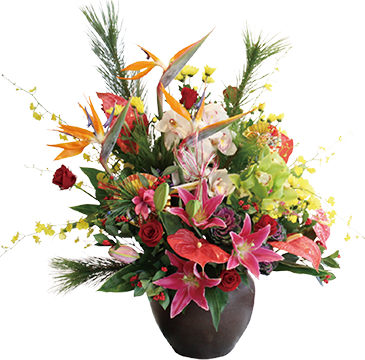 お正月の生花アレンジメント