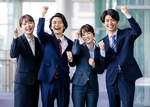 コミュニケーションアップは緑のオフィスで